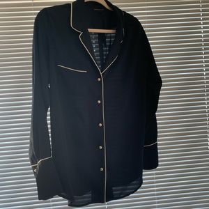 Banana Republic Pearl Embellished Blouse M